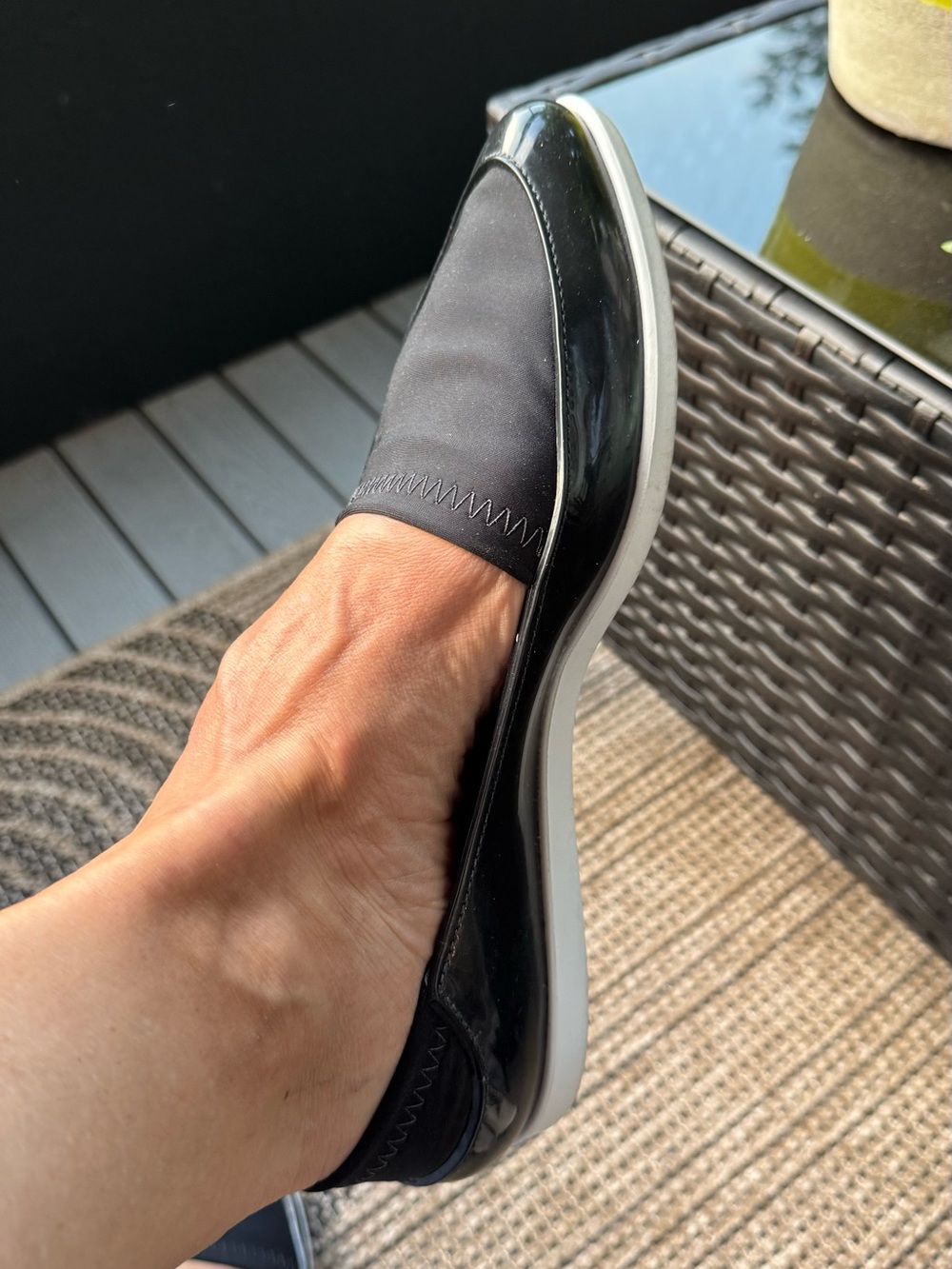 Melissa Black Pointed Toe Loafers | Jelly PVC Slip-On Flats | Size 10